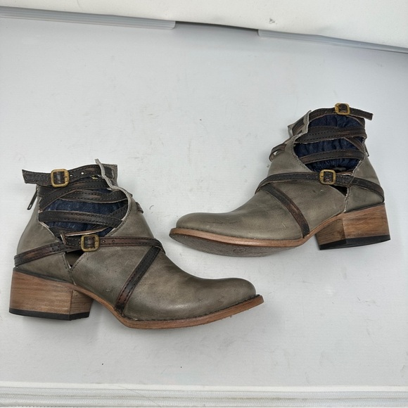 Freebird by Steven Stair Booties Size‎ 8 Bohemian Western Southwestern Leather - Picture 15 of 16